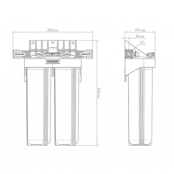 Фильтр магистральный Джилекс 1 М 20" Т2