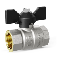 Кран шаровой латунный LD Pride 47.20.В-В.Б Ду 20 Ру 40 бабочка