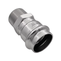 Соединитель с наружной резьбой нержавеющая сталь Vieir Ver-pro 15x1/2" мм