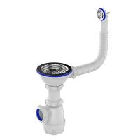 Сифон для мойки Sti B0142, 3 1/2"х40 с круглым переливом