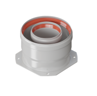 Адаптер вертикальный алюминиевый Skat VA-1, 60/100 мм для Immergas