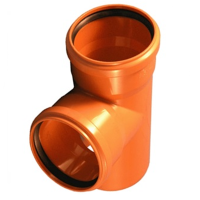 Тройник для наружной канализации Valfex 110х110х87.5°