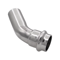 Уголок 45° (раструб-труба) нержавеющая сталь Vieir Ver-pro 22x22 мм