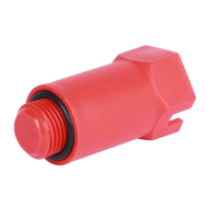 Заглушка монтажная Skat Юста Пласт 1/2" красная