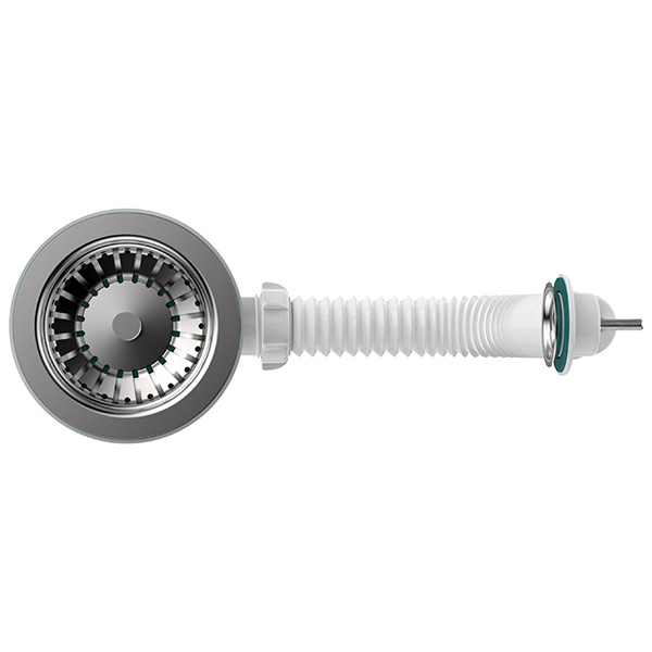 Сифон для мойки Sti B0142, 3 1/2"х40 с круглым переливом