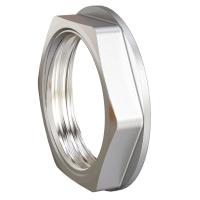 Контргайка LD Pride 1/2", латунная никелированная