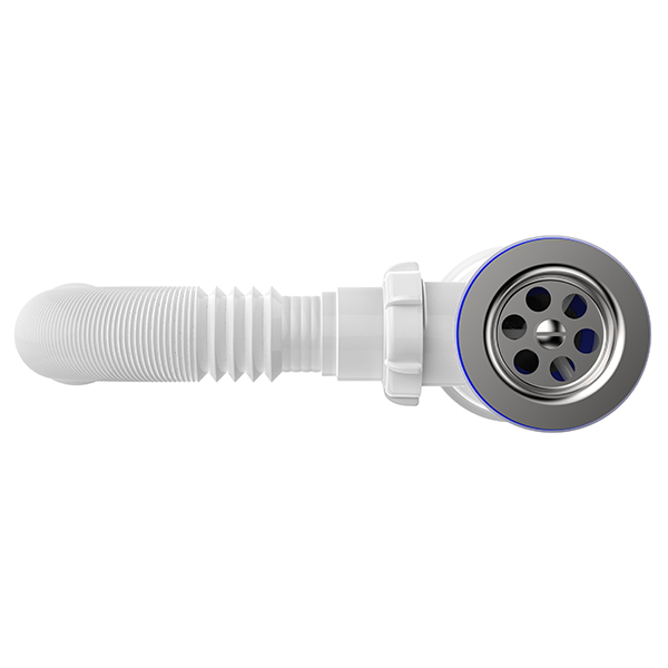 Сифон для кухни Sti B0110, 1 1/2"х40 с гибкой трубой 40х50