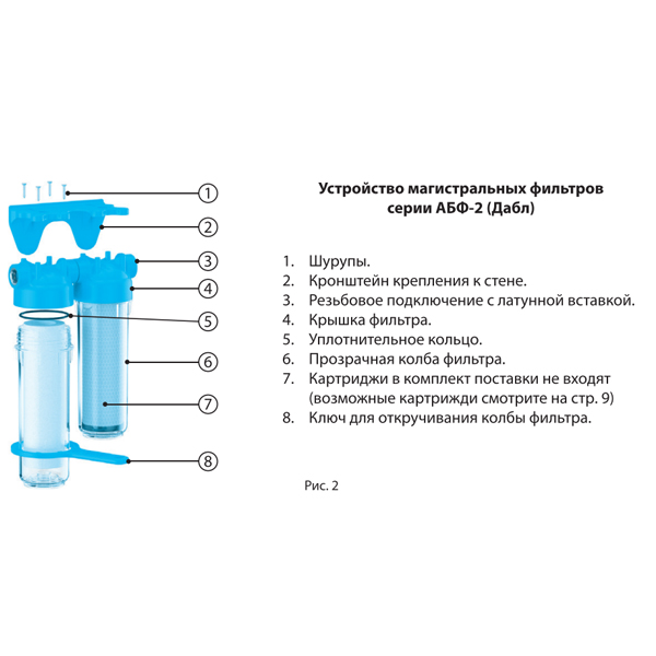 Фильтр магистральный Аквабрайт АБФ-3-1