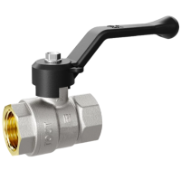 Кран шаровой латунный LD Pride 47.32.В-В.Р Ду 32 Ру 25 рычаг