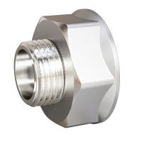 Переходник LD Pride 1/2" х 3/8", латунный никелированный