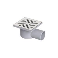 Трап горизонтальный с решеткой из нерж.стали Valfex 150x150