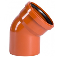 Отвод для наружной канализации Valfex 110х45°