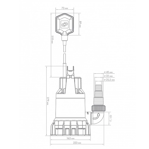 Фекальный насос Джилекс Фекальник 140/6