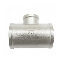 Тройник переходной Skat sti 3/4" х 1/2" х 3/4" внутр., латунный никелированный