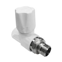 Вентиль для радиатора прямой Valfex 20 x 1/2", белый