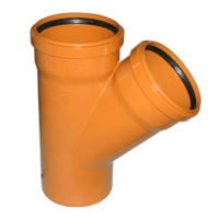 Тройник для наружной канализации Valfex 160х160х45°
