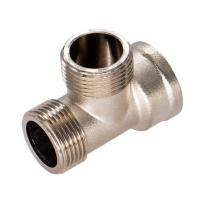 Тройник Skat sti 3/4" внутр.-наруж.-наруж., латунный никелированный