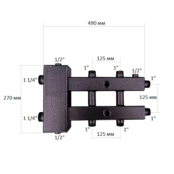 Гидравлический разделитель FixHot, 3 контура