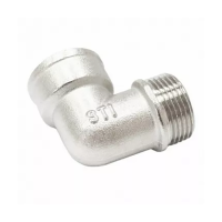 Угольник Skat sti 1/2" внутр.-наруж., латунный никелированный