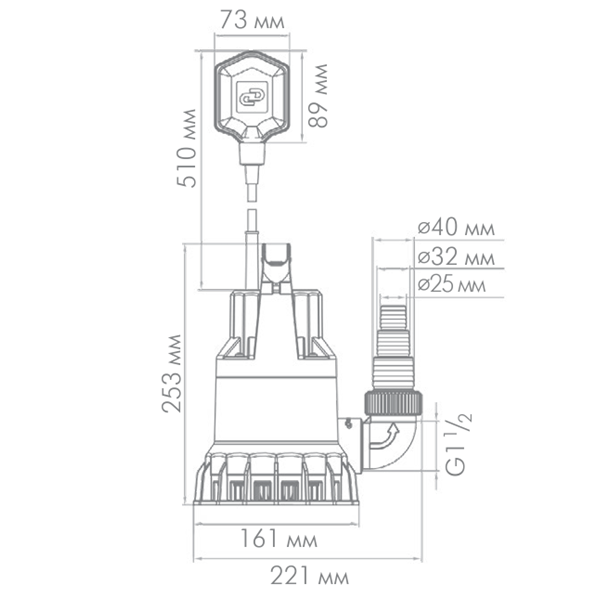 Дренажный насос Джилекс Дренажник 85/6
