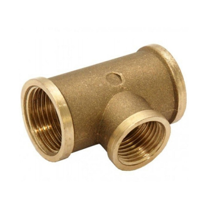 Тройник (внутренняя резьба) Valfex 1"х1/2"х1", латунный