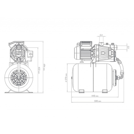 Насосная станция Джилекс Джамбо 60/35 П-24