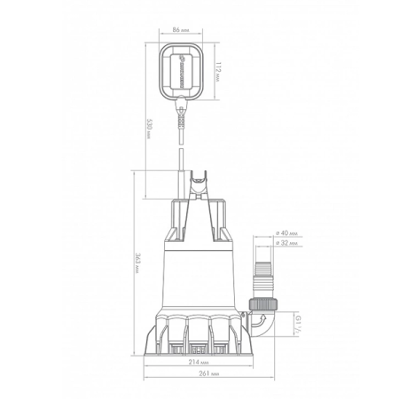 Дренажный насос Джилекс Дренажник 350/17