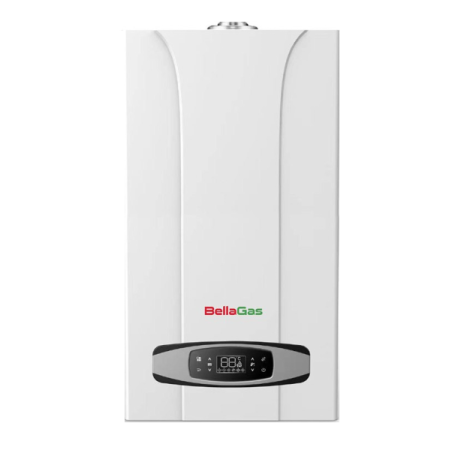 Газовый одноконтурный котёл BellaGas Premium One 24, с трубой, датчик температуры, комплект к бойлеру